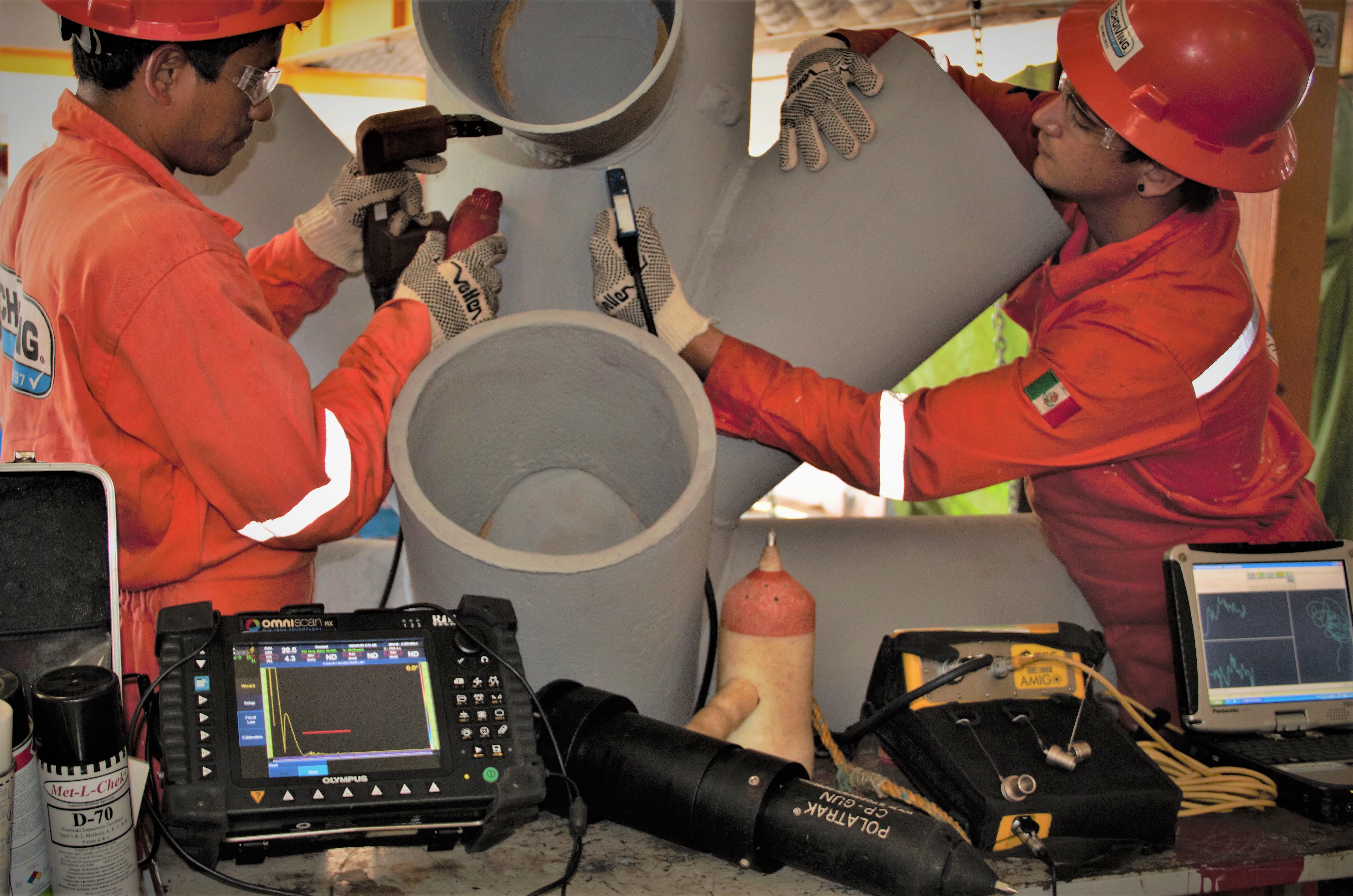Pruebas No Destructivas PND y NDT Dentro y Fuera del Agua TechDiving Company ® Technical